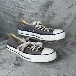 Converse All Star Low Top Sneakers Mens 6 Womens 8 Faded Navy Blue Chuck Taylors